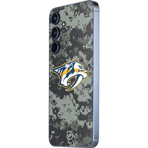 NHL Nashville Predators Camo Galaxy A35 5G Skin